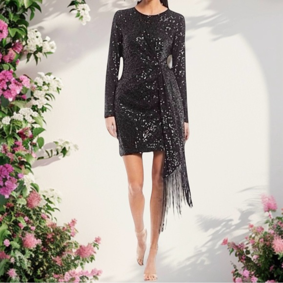 Belle Badgley Mischka Dresses & Skirts - Belle Badgley Mischka Harley Modele Sequins Midi Dress